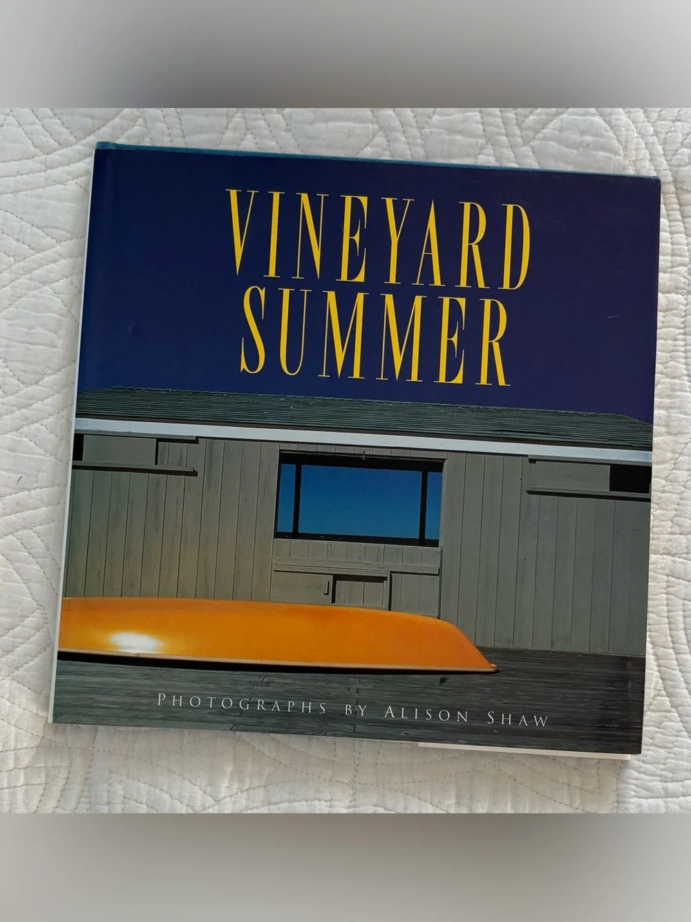 Vineyard Summer Photography Book - Blue & Yellow Cover